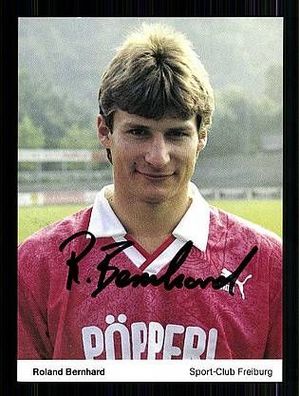 Roland Bernhard SC Freiburg 1989-90 Autogrammkarte + A50187