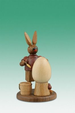 Sammelfigur Maulwurf mit Ziehharmonika rot Höhe ca 7cm NEU Ganzjahresfigur