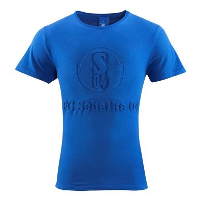 S04 FC Schalke 04 T-Shirt Prägung Gr. S - 4XL