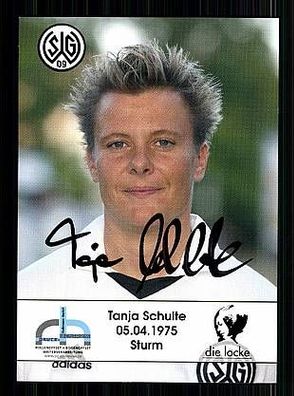 Tanja Schulte SG Wattenscheid 09 Autogrammkarte Original Signiert + A50697