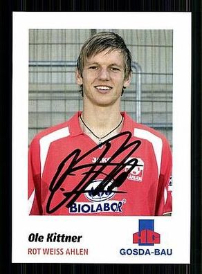 Ole Kittner Rot-Weiss Ahlen 2007-08 Autogrammkarte + A50808
