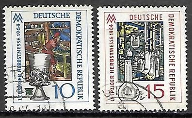 DDR gestempelt Michel-Nummer 1052-1053