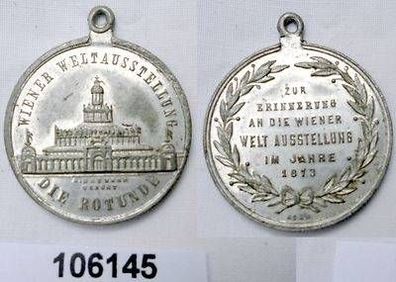 alte Medaille Wiener Weltausstellung "Die Rotunde" 1873