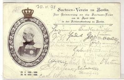 21488 Präge Ak Sachsen Verein zu Berlin am 16. April 1898