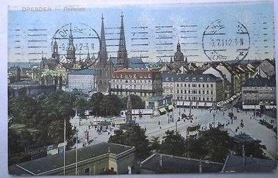 55081 Ak Dresden Postplatz 1911