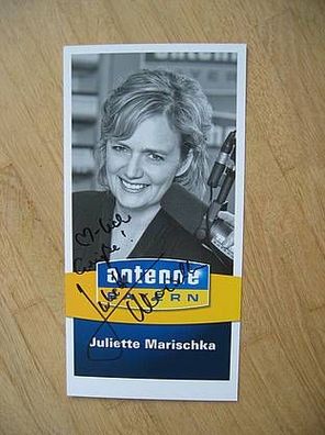 Antenne Bayern Moderatorin Juliette Marischka - handsigniertes Autogramm!!!