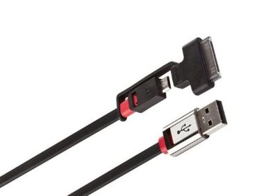 Monster 2in1 USBKabel USBA > MicroUSB Apple DockConnector Adapter Ladekabel