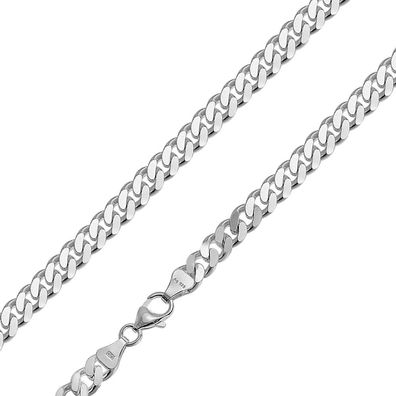 trendor Schmuck Halskette für Männer 925 Silber Flachpanzer Breite 6,9 mm 85888
