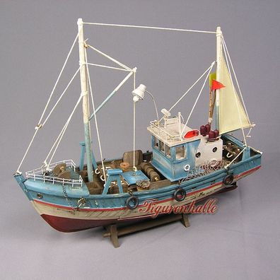 Fischkutter Kutter Modell Schiffsmodell Modellschiff Krabbenkutter Maritime Deko