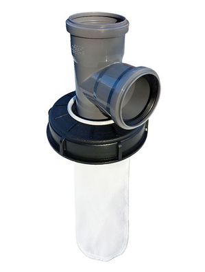 DN 150 IBC Regenwasser Deckelfilter HT Abzweig DN 75