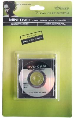 Vivanco Laufwerk Laser Linsen Reinigungs MiniDVD CD Laufwerke Player Camcorder
