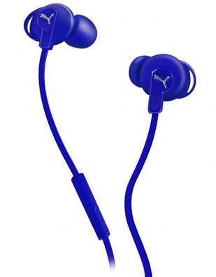 Puma Bulldogs Headset InEar + Mic Blue Sport Kopfhörer Ohrhörer Fernbedienung