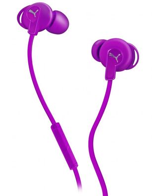 Puma Bulldogs Headset InEar + Mic Purple Sport Kopfhörer Ohrhörer Fernbedienung