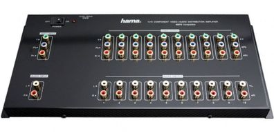 Hama AV VerteilVerstärker YUV RGB Component Verteiler Switch HDTV Audio Cinch