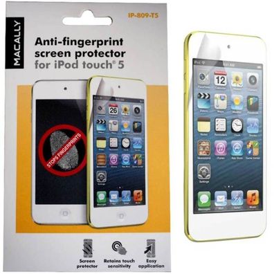 Macally Anti Fingerprint DisplaySchutzfolie Folie für Apple iPod Touch 5 5G 5.