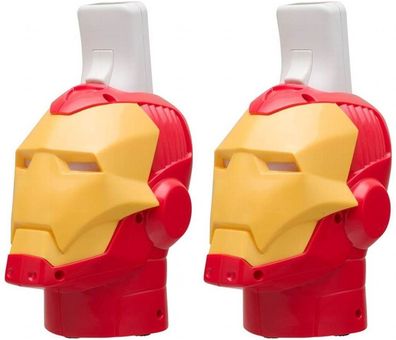 2x Set Marvel Iron Man Ladegerät + Akku Docking Lader für Wii Controller Wiimote