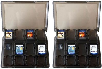 PACK 2x Game Case 30x SpieleHülle Tasche Spiel Box Etui für PS Vita PSV Slim