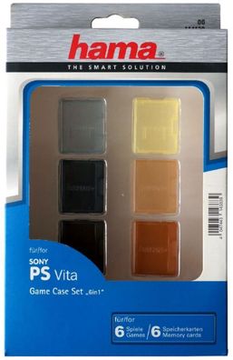 Hama Game Case Set 6x SpieleHüllen Tasche Spiel Box für Sony PS Vita PSV Slim