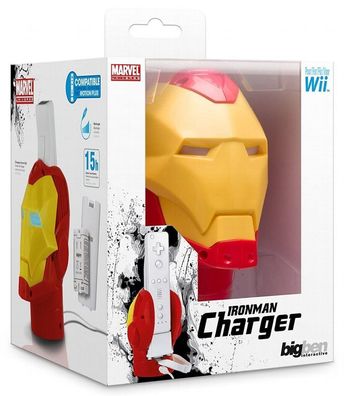 Bigben Marvel Iron Man Ladegerät + Akku Docking Lader für Wii Controller Wiimote