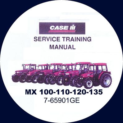 Werkstatthandbuch CASE Traktoren Serie MX 100, 110, 120, 135 (7-65901GE) 908 Seiten