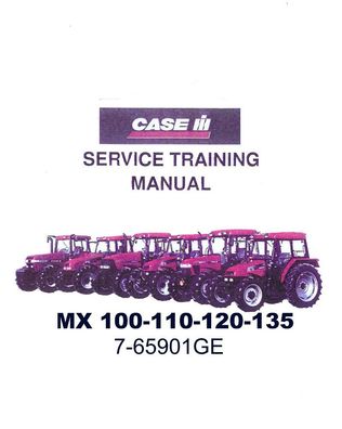 Werkstatthandbuch CASE Traktoren Serie MX 100, 110, 120, 135 (7-65901GE) 908 Seiten