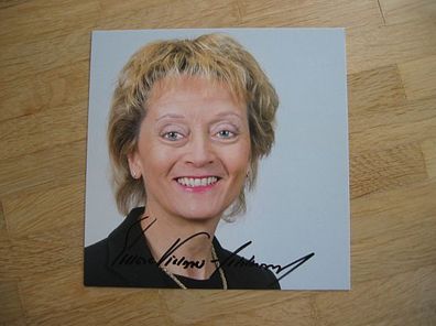 Schweiz Bundesrätin Eveline Widmer-Schlumpf - handsigniertes Autogramm!!!