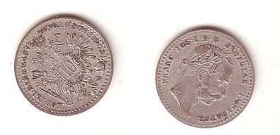 10 Kreuzer Silber Münze Österreich 1872