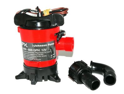 Johnson PUMP L450 12V 2400L Bilgepumpe Lenzpumpe Bilgenpumpe Wasserpumpe NEU SPX