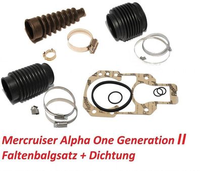 Faltenbalgsatz Mercruiser Alpha One Generation II Z-Antrieb Service-Kit Bälge