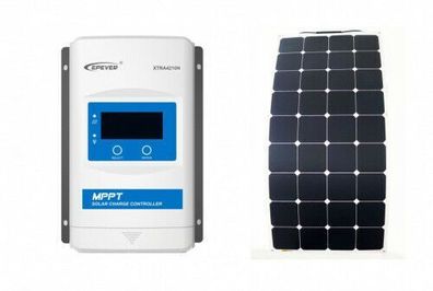 Sunbeamsystem 100W Solarpanel flexibel begehbar mit Laderegler Photovoltaik