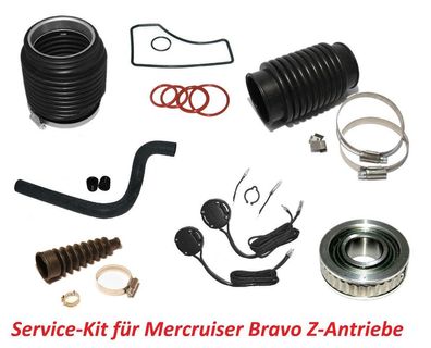 Mercruiser Bravo Z-Antrieb Service-Kit mit Bälge, Gimbal Lager, Trim Geber Top