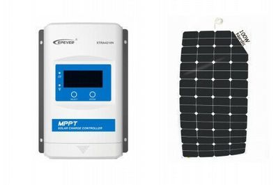 Sunbeamsystem 100W Solarpanel flexibel begehbar mit Laderegler Photovoltaik