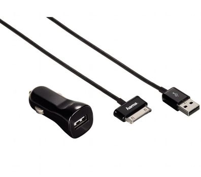 Hama KFZ USB Ladegerät Adapter Lader 30Pin für Samsung Galaxy Tab 1 2 Note etc