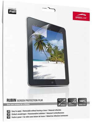 Speedlink RUBIN DisplaySchutzfolie Klar für Apple iPad 1 2 3 4 DisplayFolie