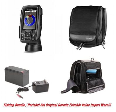 Garmin Striker™ 4 Portable Set inkl. Batterie und Ladegerät Fishfinder Echolot