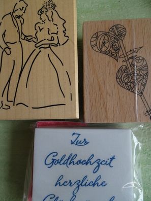 Stempel LaBlanche Siegmann Craft Design Hochzeit Liebe goldene silberne