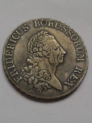 1 Taler 1785 A König Friedrich II. von Preussen Der alte Fritz ca. 21,87g Silber