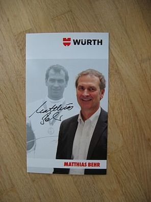 Fechten Nationalmannschaft Matthias Behr - handsigniertes Autogramm!!!