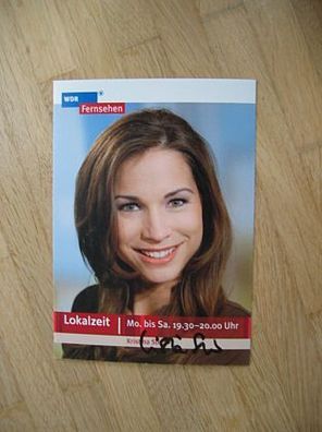 WDR Fernsehmoderatorin Kristina Sterz - handsigniertes Autogramm!!!