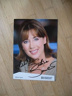 BR Fernsehmoderatorin Sabine Sauer - handsigniertes Autogramm!!!