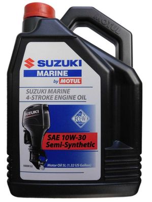 Suzuki Marine Motoröl 5 Liter SAE 10W-30 4Takt Halb-Synthetic Aussenborder Boot