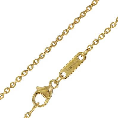trendor Schmuck Halskette für Anhänger 333 Gold Rundanker 1,5 mm Länge 45/42 cm 3590