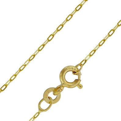 trendor Schmuck Halskette für Frauen Gold 333 (8 Karat) Flachanker 1,1 mm 73815