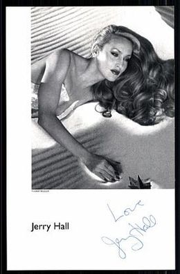 Jerry Hall Autogrammkarte Original Signiert bek. aus Batman + G 6700