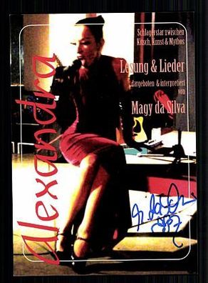Magy da Silva Autogrammkarte Original Signiert Schriftsteller + 71217