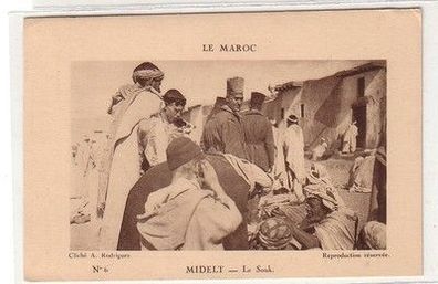 41148 Ak eines deutschen Fremdenlegionärs aus Marokko Midelt Ortsansicht 1927