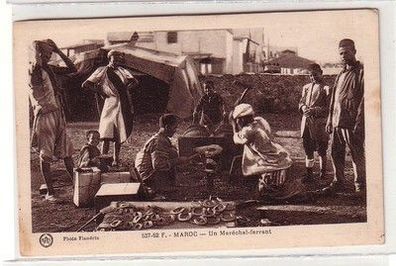 57713 Ak eines deutschen Fremdenlegionärs aus Marokko Schmied 1927
