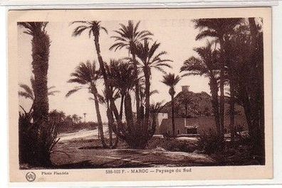 57524 Ak eines deutschen Fremdenlegionärs aus Marokko Paysage du Sud 1927