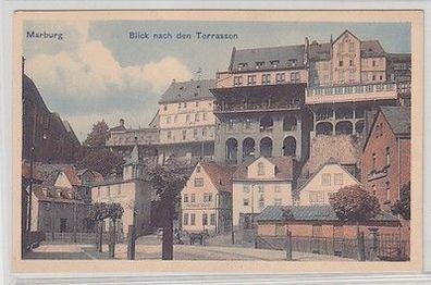 59117 Ak Marburg Blick nach den Terrassen um 1920
