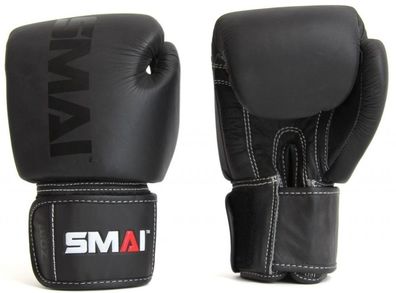 SMAI Elite Boxhandschuhe Leder schwarz